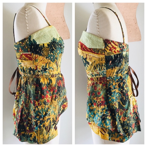 ⭐️Tracy Reese Silk Print Removable Strap Camisole - Picture 2 of 8
